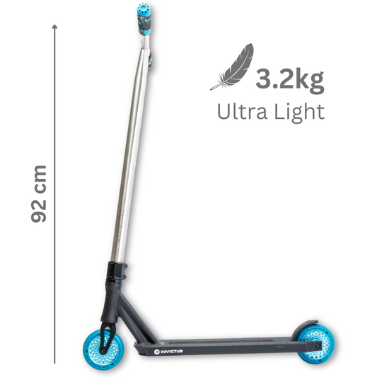 Custom Scooter - Titanium Lotus Blue/Chrome