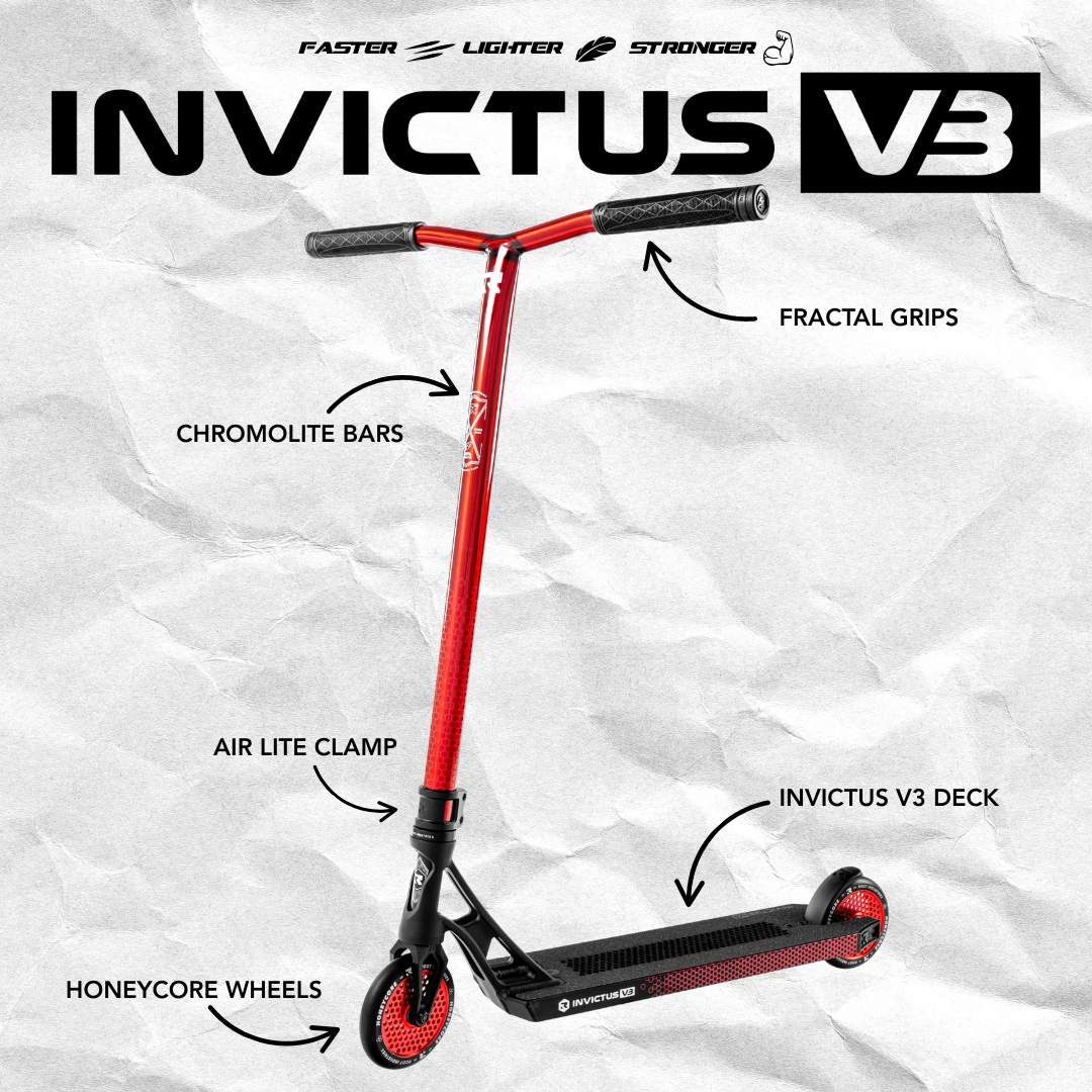 Invictus v3 Scooter - Burnt Red