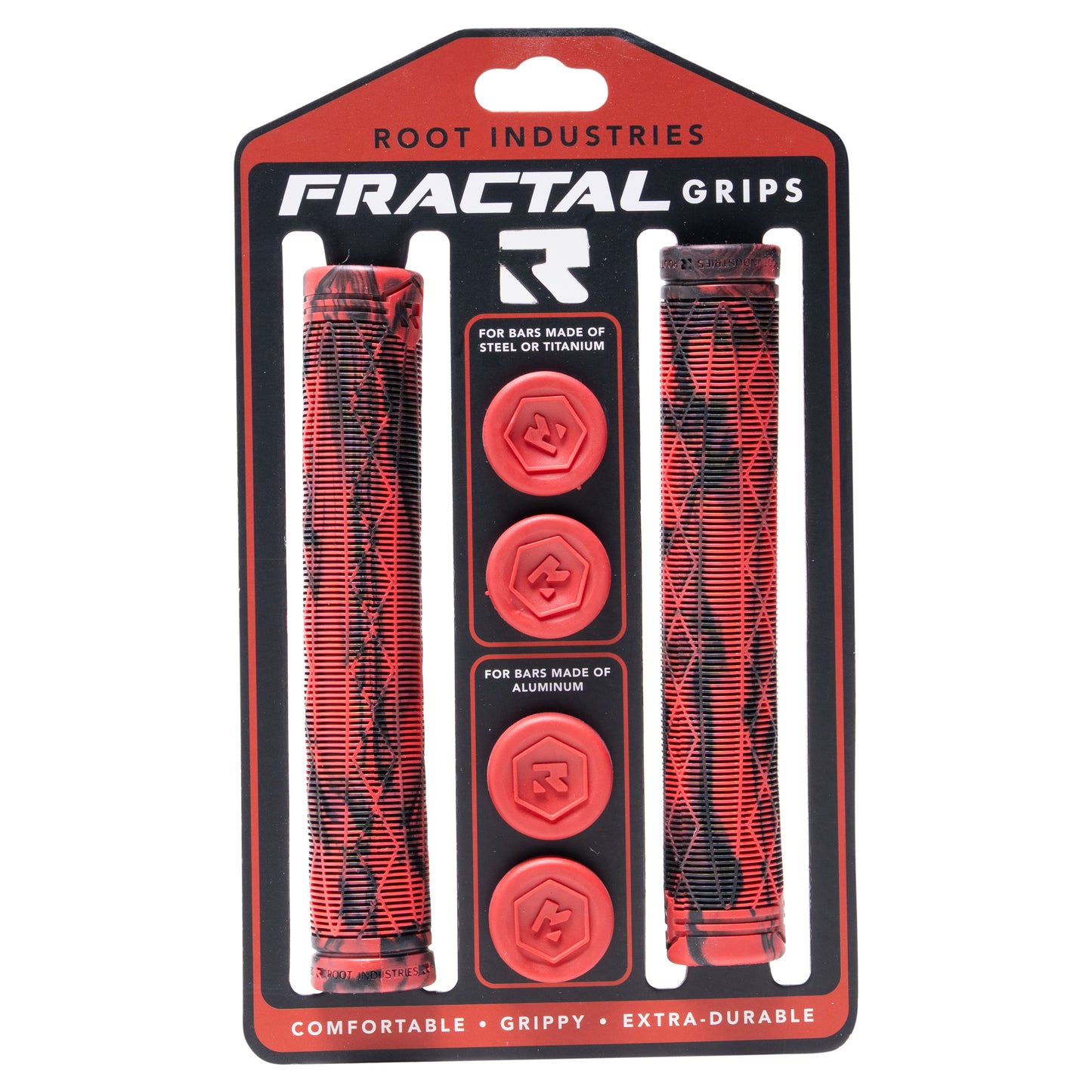 Fractal Grips - Red/Black