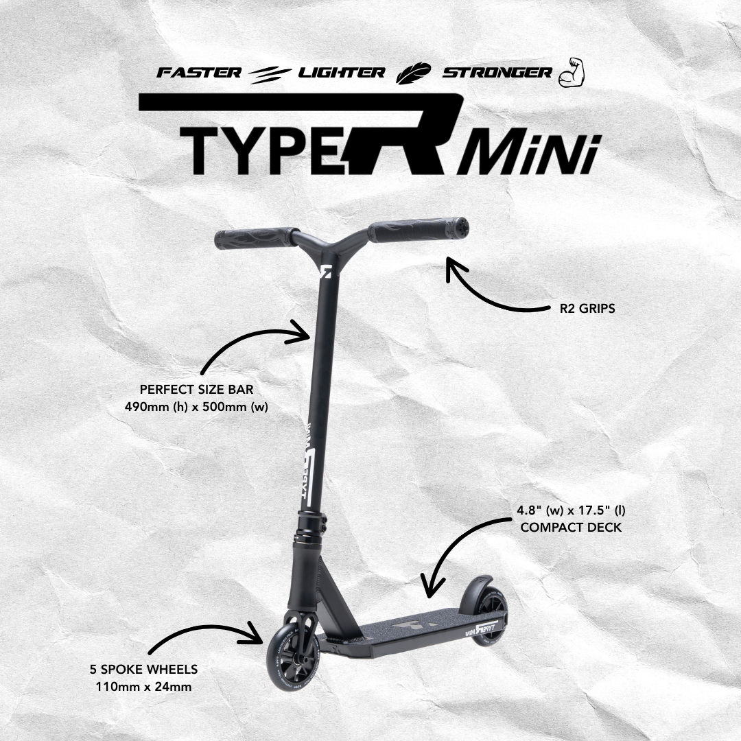 Type R Mini Scooter - Black Matte