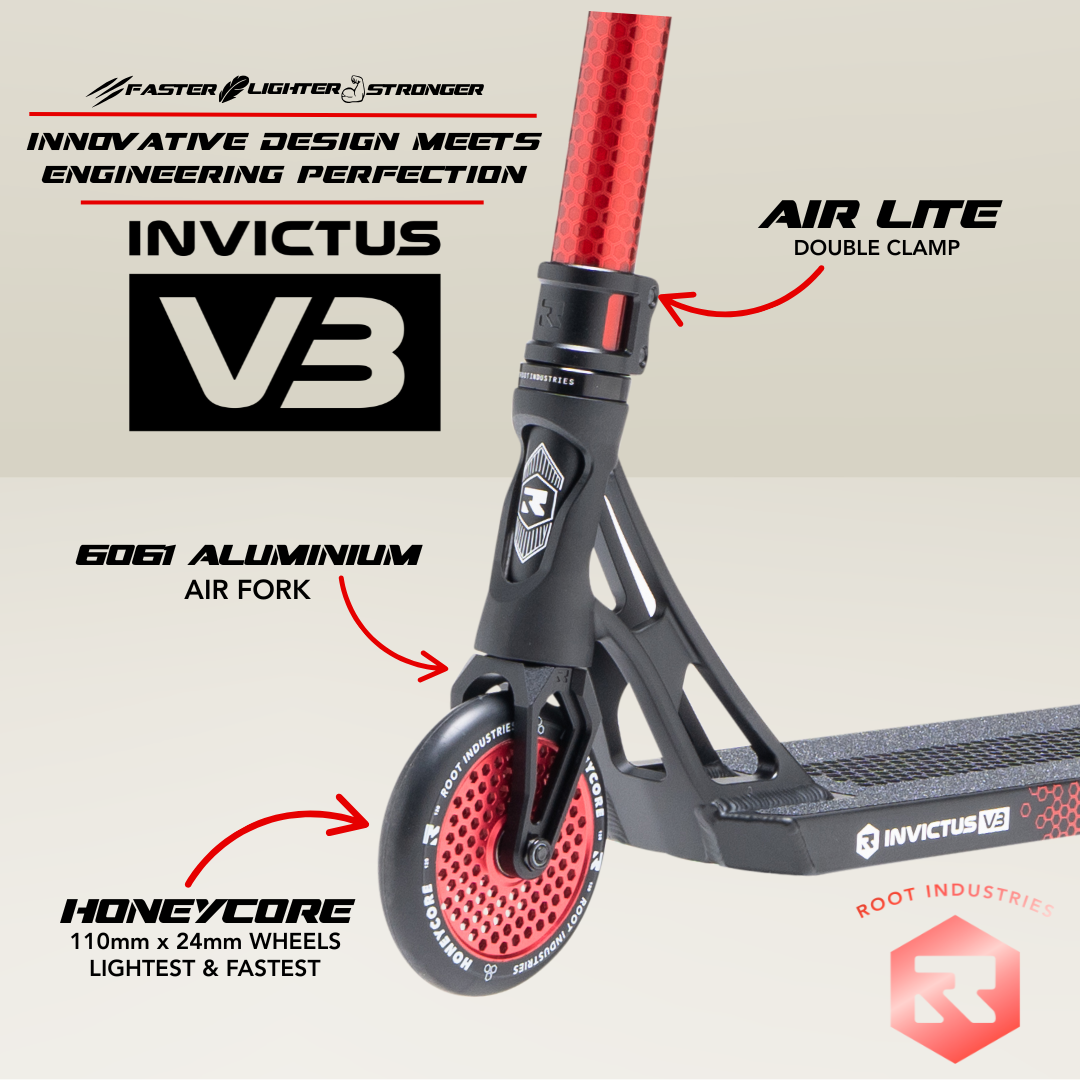 Invictus v3 Scooter - Burnt Red