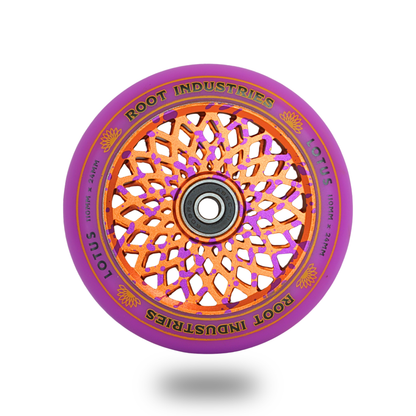 Lotus 110mm Wheels - Purple/Burnt Orange