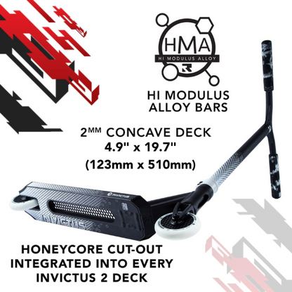 Invictus v2 Scooter - Black/White - Ex-Photoshoot