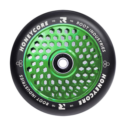 HoneyCore 110mm Wheels - Black/Green