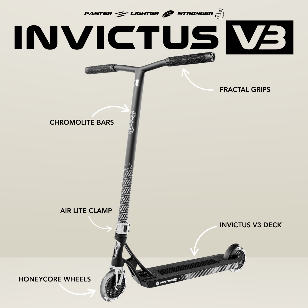 Invictus v3 Scooter - Black Mirror