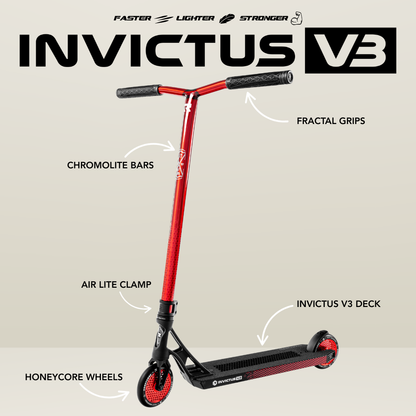 Invictus v3 Scooter - Burnt Red