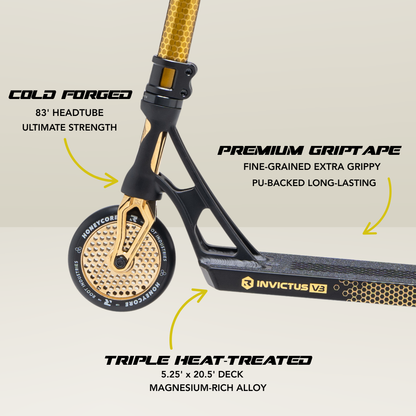 Invictus v3 Scooter - Burnt Gold