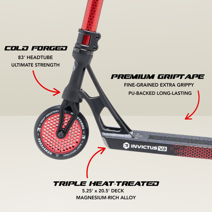 Invictus v3 Scooter - Burnt Red