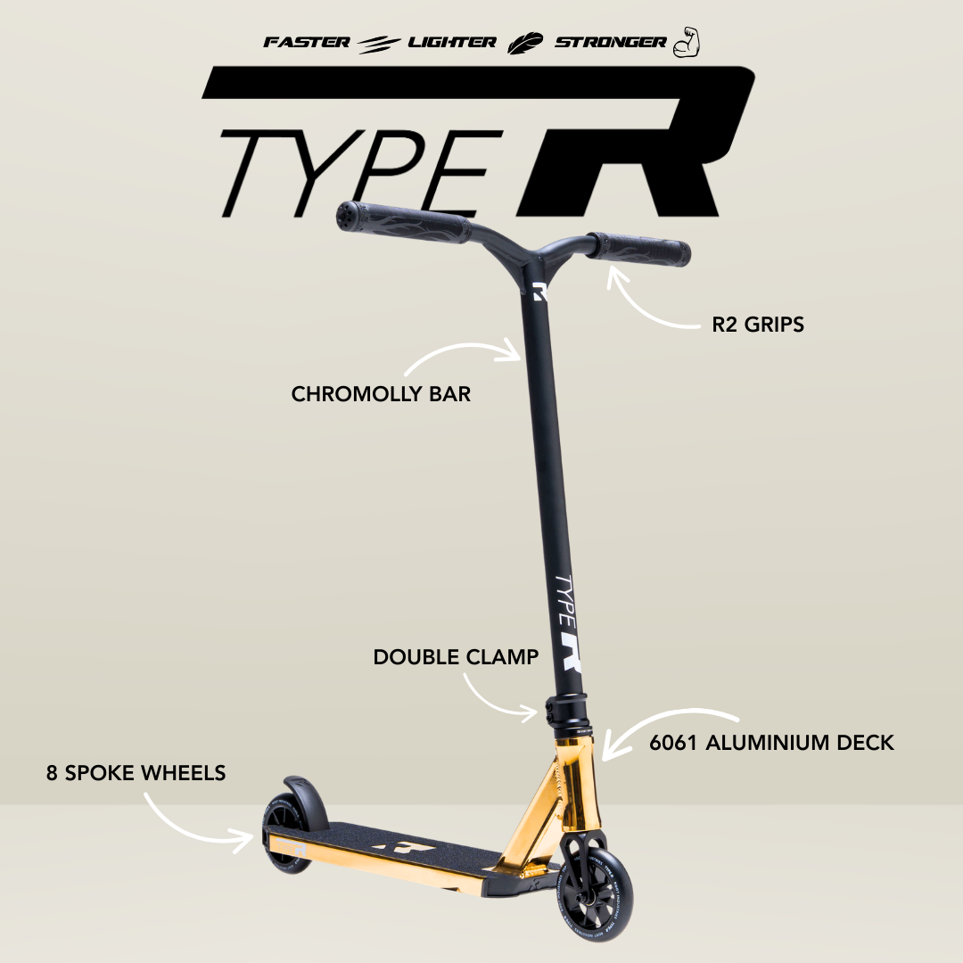 Type R Pro Scooter - Gold Rush
