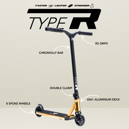 Type R Pro Scooter - Gold Rush