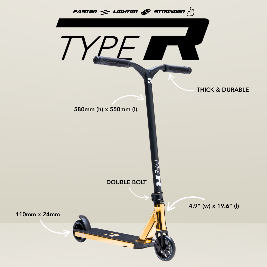 Type R Pro Scooter - Gold Rush