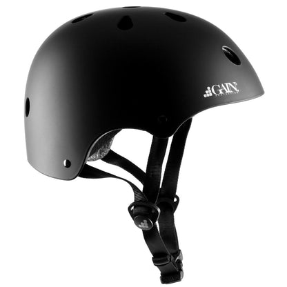 GAIN Protection Certified Kids Size Adjusting Helmet - Black Matte