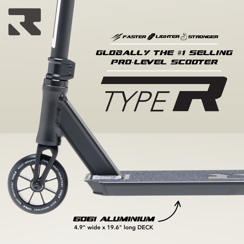 Typ R Scooter Root Industries Type R Pro Scooter - Black Matte