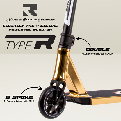 Type R Pro Scooter - Gold Rush