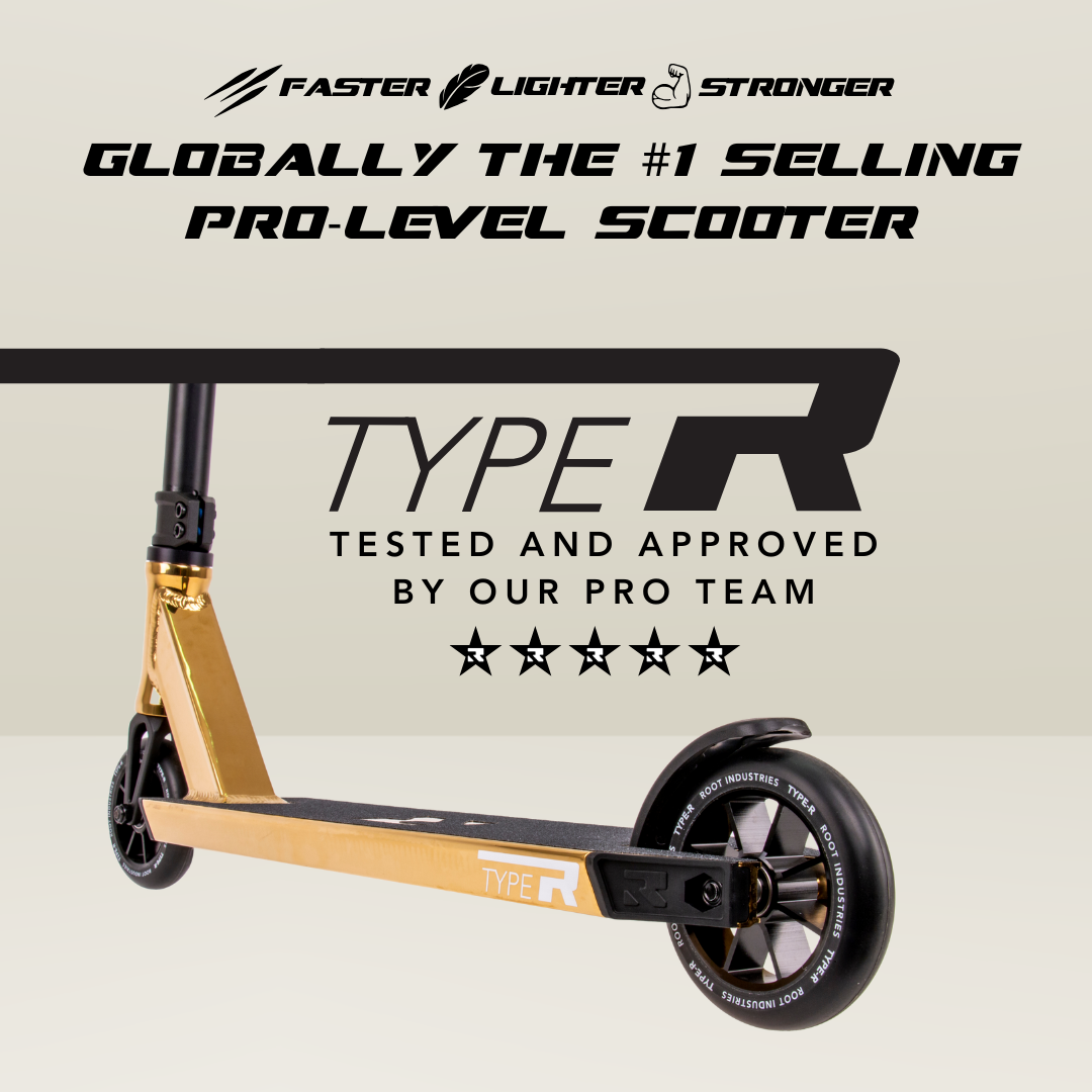 Type R Pro Scooter - Gold Rush
