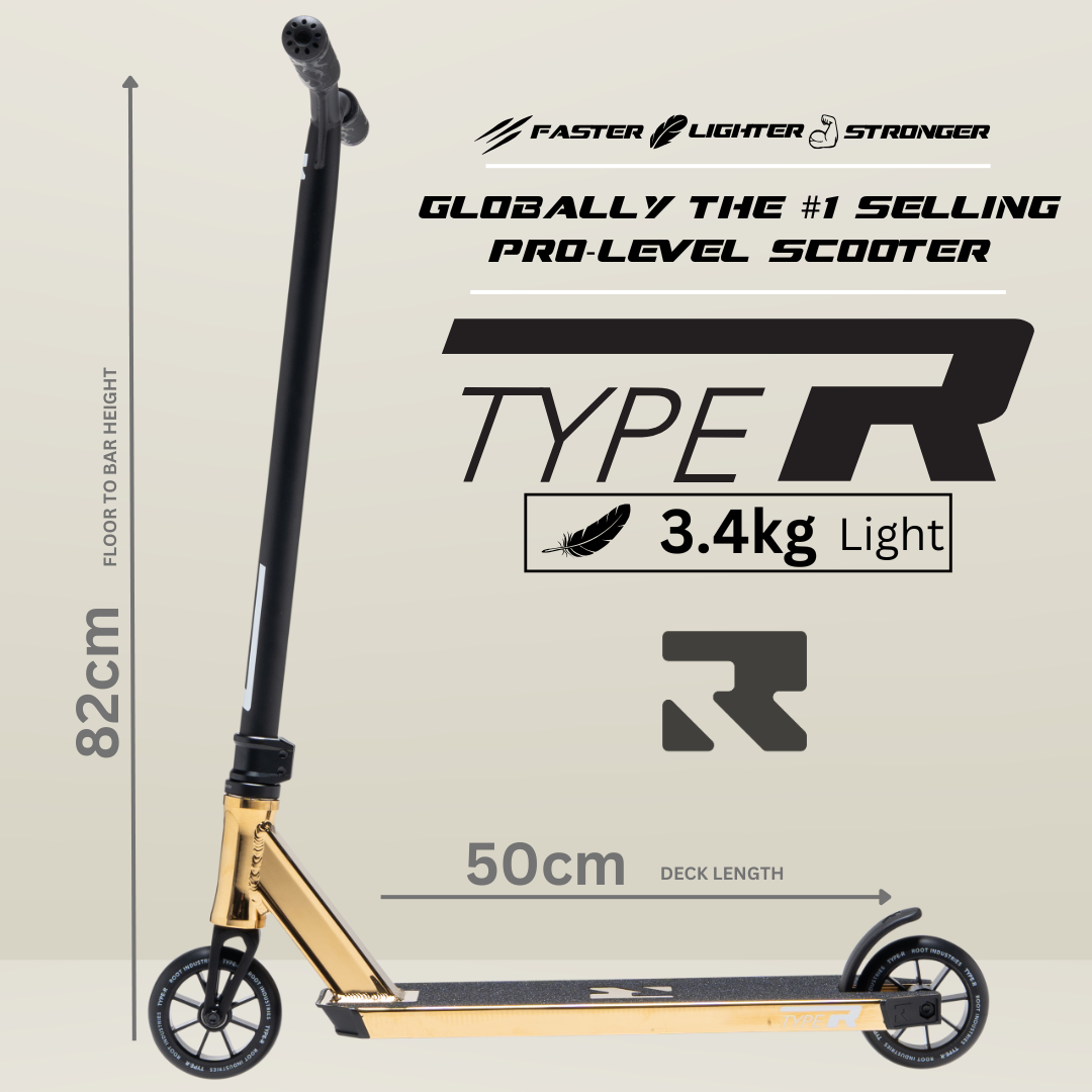 Type R Pro Scooter - Gold Rush