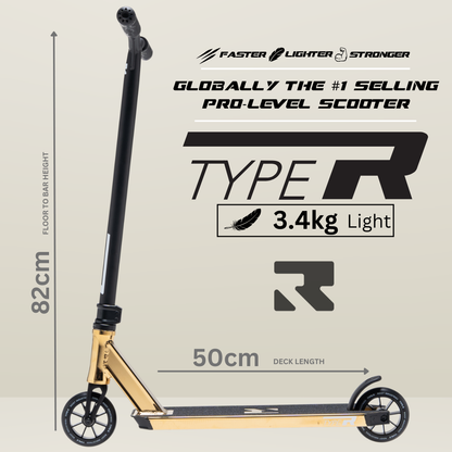 Type R Pro Scooter - Gold Rush