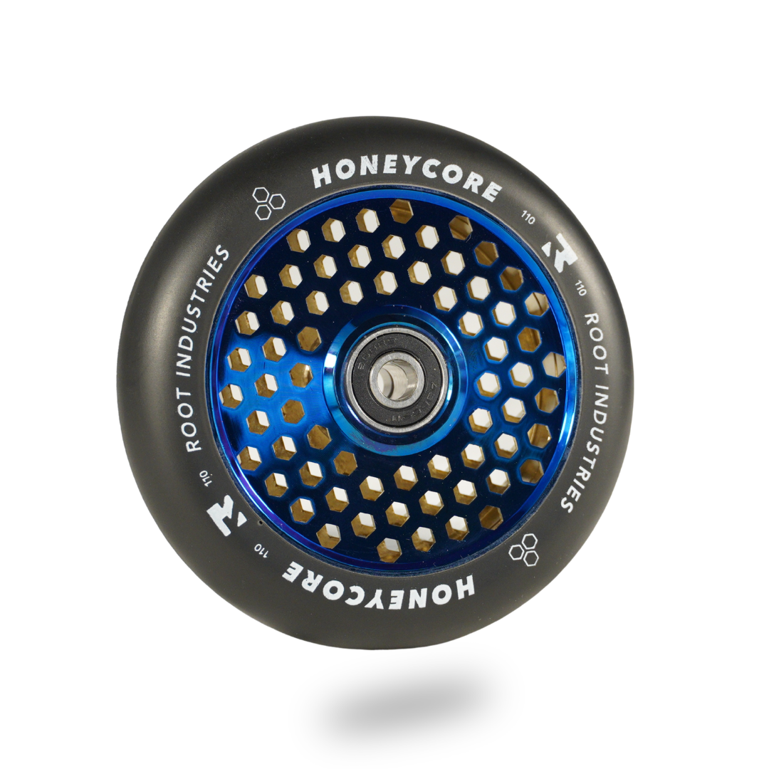 HoneyCore 110mm Wheels - Black/Blu Ray