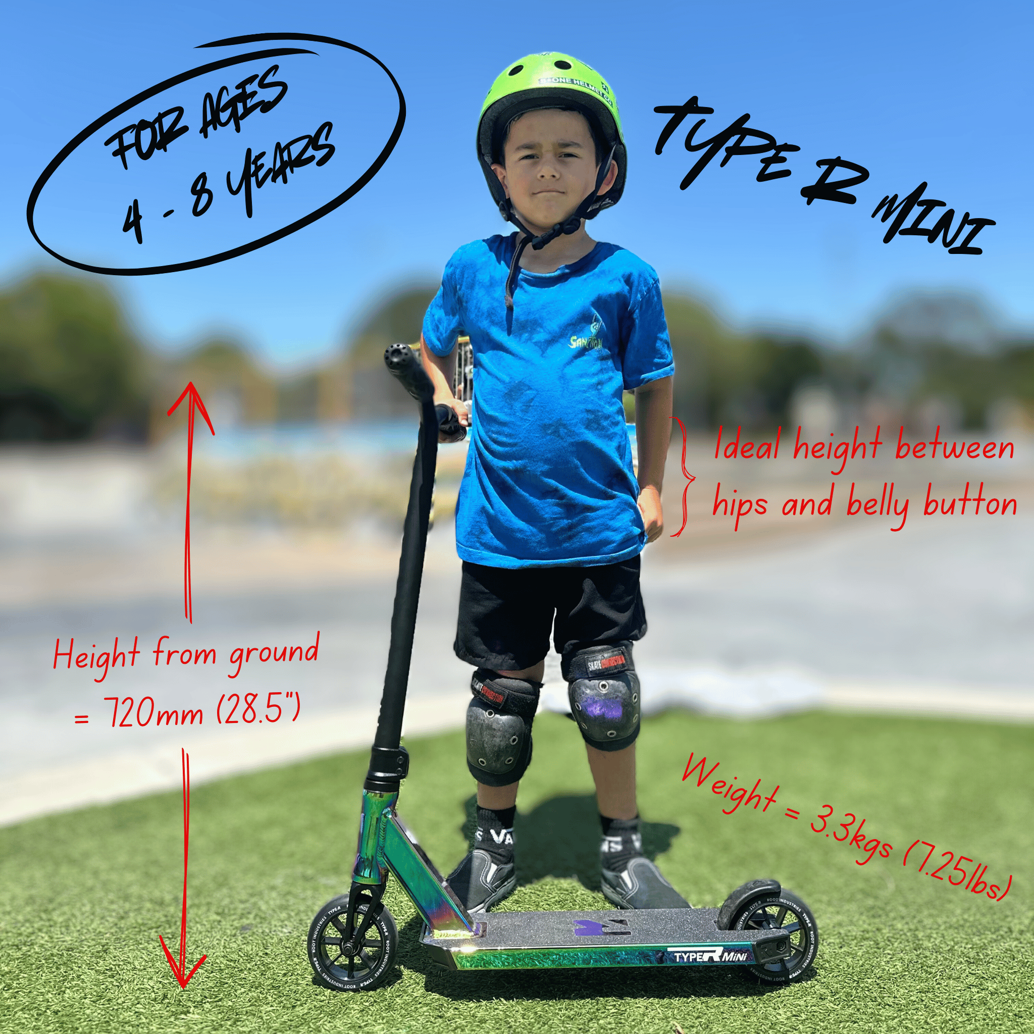 Type R Ranbow Scooter Type R Mini Kids Pro Scooter | Lightweight & Durable | AU & NZ – Root ...