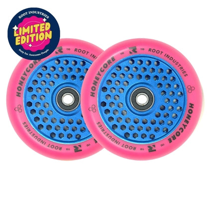 HoneyCore 110mm Wheels - Pink/Blue