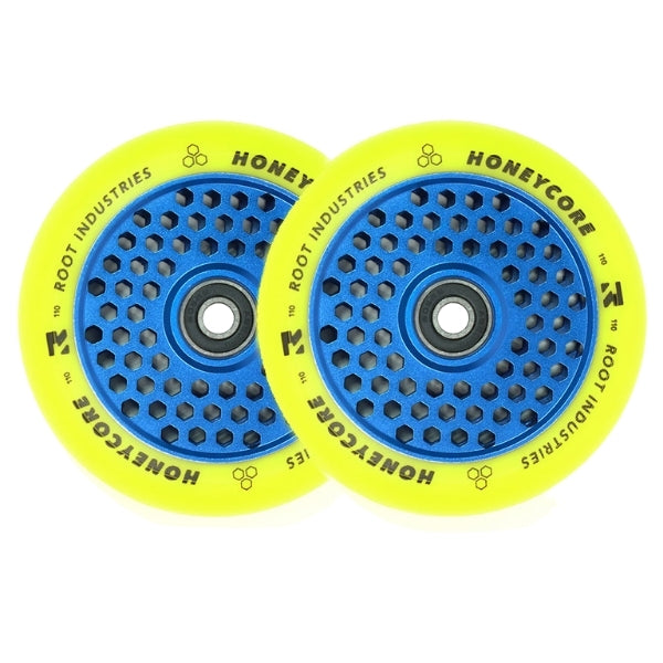 HoneyCore 110mm Wheels - Yellow/Blue