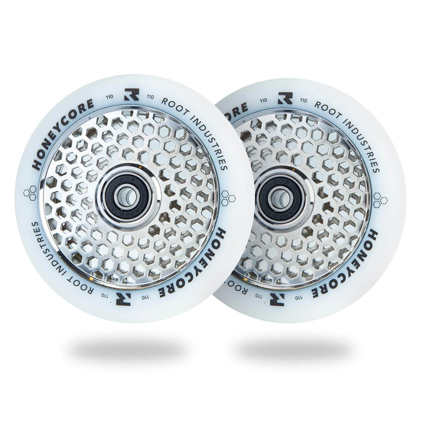 HoneyCore 110mm Wheels - White/Mirror