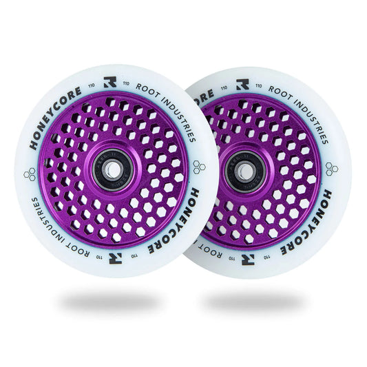 Root Industries HoneyCore 110mm Wheels in White/Purple