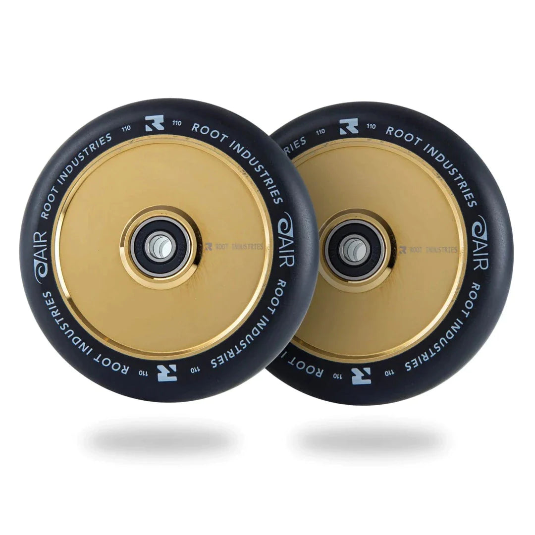 AIR 110mm Wheels - Black/Gold Rush