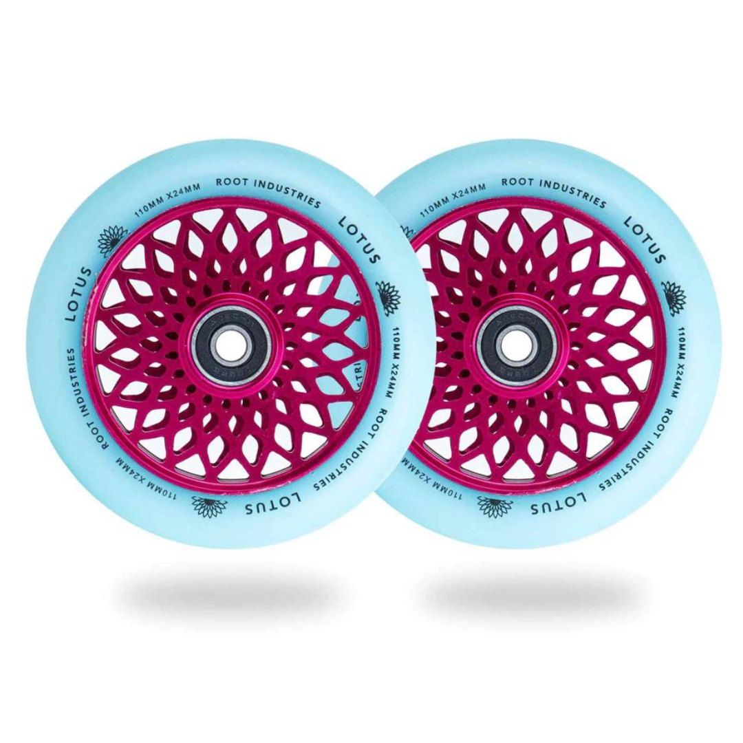 Lotus 110mm Wheels - Isotope/Pink